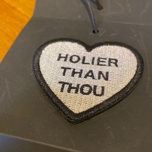 Mother Jeans Holier than Thou Patch